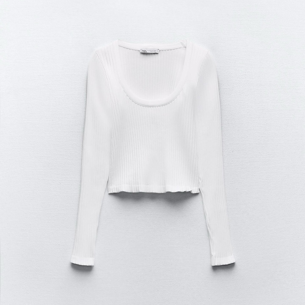 Zara Ribbed Stretchy Top